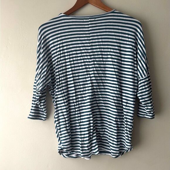 Lou & Grey Striped Dolman Sleeve Top size S 28 - Picture 3 of 4